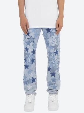 MNML D271-Star-Straight-Denim-Blue Size 32 
Blue denim jeans